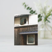 Metallfenster im alten japanischen Haus Postkarte (Stehend Vorderseite)