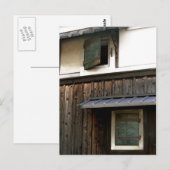 Metallfenster im alten japanischen Haus Postkarte (Vorne/Hinten)