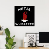 Metallflüster. Funny Blacksmithing Metalworking Poster (Heimbüro)