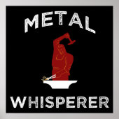 Metallflüster. Funny Blacksmithing Metalworking Poster (Vorne)