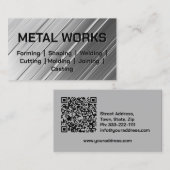 Metallformarbeiten Visitenkarte (Vorne/Hinten)