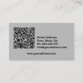 Metallformarbeiten Visitenkarte (Rückseite)