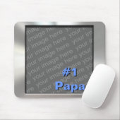 MetallFoto Mousepad des Papa-#1 (Mit Mouse)