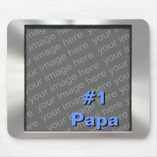 MetallFoto Mousepad des Papa-#1 (Vorne)