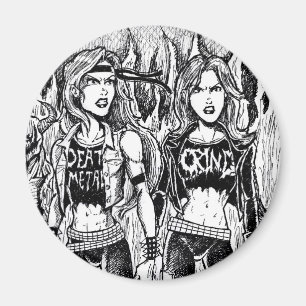 Metallfrauen Magnet