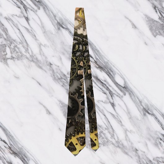 Metallgeere Steampunk Vintag Industrial Krawatte