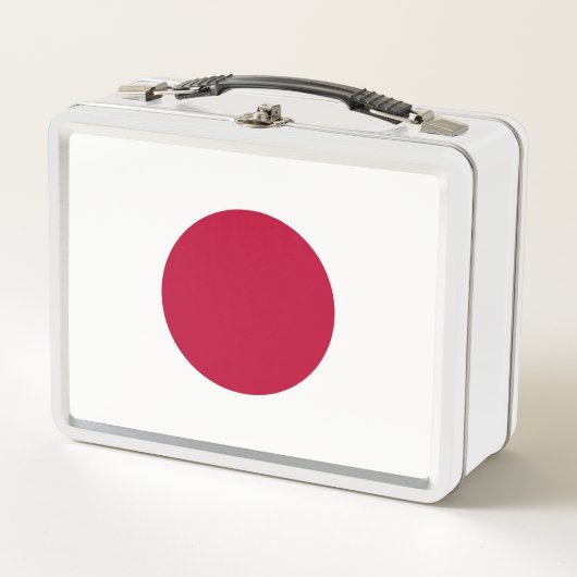 Metallgehäuse mit japanischer Flagge Metall Lunch Box (Vorderseite)