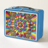 Metallgehäuse mit LGBTQ-Farben Metall Brotdose (Vorderseite)