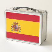 Metallgehäuse mit spanischer Flagge Metall Brotdose (Rückseite)