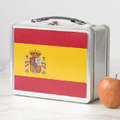 Metallgehäuse mit spanischer Flagge Metall Brotdose (Beispiel)