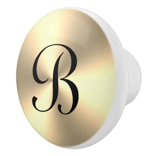 Metallgelbe Tür und Schublade aus Metall Keramikknauf (Rechts)