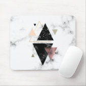 Metallgeometrischer Marmorierungentwurf Mousepad (Mit Mouse)