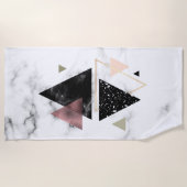 Metallgeometrischer Marmorierungentwurf Strandtuch (Vorderseite)