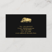 Metallgepanzerte Säulen Logistik Trucking Company Visitenkarte (Rückseite)