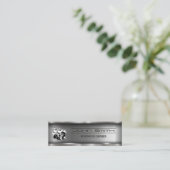 Metallgeputzte Industrie | Kolbenwagen Mini Visitenkarte (Stehend Vorderseite)