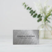 Metallgeputzte Industrie Visitenkarte (Stehend Vorderseite)