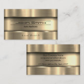 Metallgeputzte Industrie Visitenkarte (Vorne/Hinten)