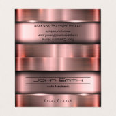 Metallgeputzte Industrie Visitenkarten (Außenseite Aufgefaltet)