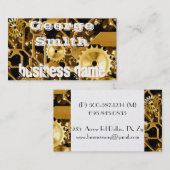 Metallgeständer-Maschine Steampunk Grunge Destiny Visitenkarte (Vorne/Hinten)