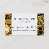 Metallgeständer-Maschine Steampunk Grunge Destiny Visitenkarte (Rückseite)