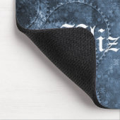 Metallgestänge Steampunk Mousepad, blau Mousepad (Ecke)