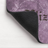 Metallgestänge Steampunk Mousepad, Lila Mousepad (Ecke)