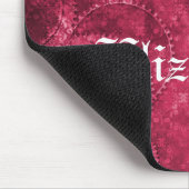 Metallgestänge Steampunk Mousepad, rosa Mousepad (Ecke)