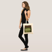 Metallgestänge Steampunk Tote Bag, grün Tragetasche (Vorderseite (Model))