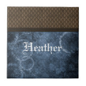 Metallgestänge, Tile, blau Fliese (Vorderseite)