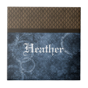 Metallgestänge, Tile, blau Fliese