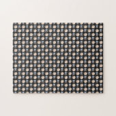 Metallgestelle auf Leder mit Holes Jigsaw Puzzle (Horizontal)