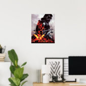 Metallgetriebe fest / Phantom-Schmerz Poster (Heimbüro)