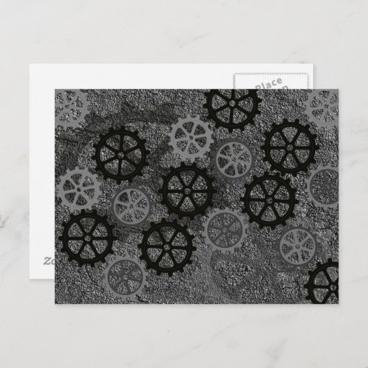 Metallgetriebe Postkarte (Vorne/Hinten)