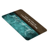 Metallgetriebe Save the Date Flexi Magnet, Aquamar Magnet (Rechte Seite)