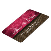 Metallgetriebe Save the Date Flexi Magnet, rosa Magnet (Linke Seite)