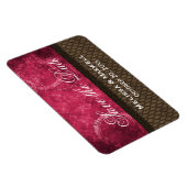 Metallgetriebe Save the Date Flexi Magnet, rosa Magnet (Rechte Seite)