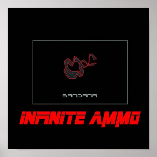 Metallgetriebe, Solid Bandana, unendlich Ammo Poster (Vorne)