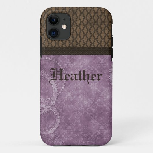 Metallgetriebe Steampunk BT iPhone 5 Case, Lila Case-Mate iPhone Hülle (Rückseite)