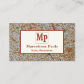 Metallgewebe aus rostfreiem Stahl mit eigenem Logo Visitenkarte (Vorderseite)