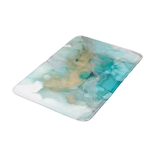 Metallgewebe Badematte (Schrägansicht)