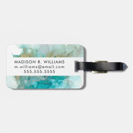 Metallgewebe Gepäckanhänger (Rückseite horizontal)