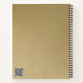 Metallgewebe in gebürsteter Form Notizblock (Rückseite)