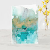 Metallgewebe Karte (Gelbe Blume)