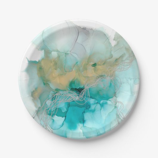 Metallgewebe Pappteller (Vorderseite)