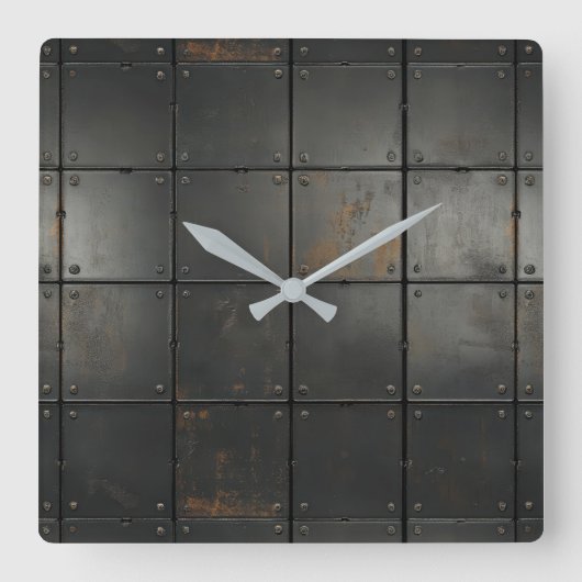 Metallgewebe-Uhr Quadratische Wanduhr (Vorderseite)