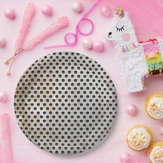 METALLgitter Pappteller (Party)