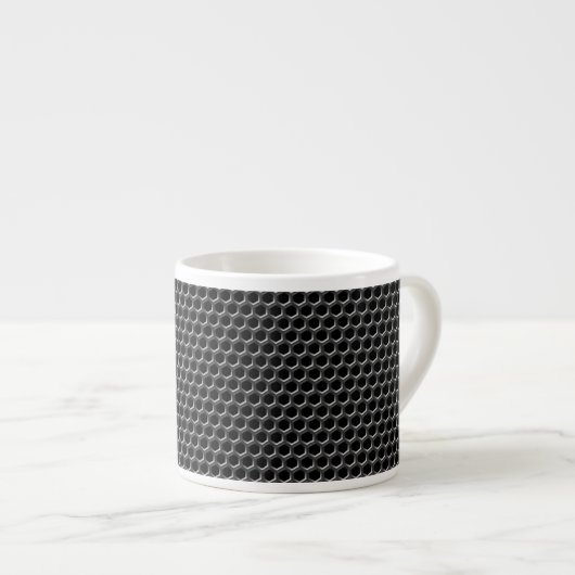 Metallgitterfeld - Hintergrund Espressotasse (Vorderseite Rechts)