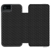 Metallgitterfeld - Hintergrund Incipio iPhone Geldbeutel-Hülle (Folio Geöffnet)