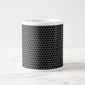 Metallgitterfeld - Hintergrund Jumbo-Tasse (Vorderseite)