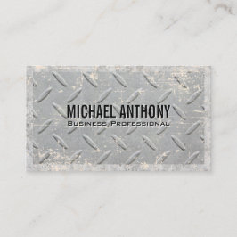 Metallgittermuster | Grunge Visitenkarte